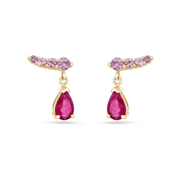 Lyra Deep Rose Studs Earring